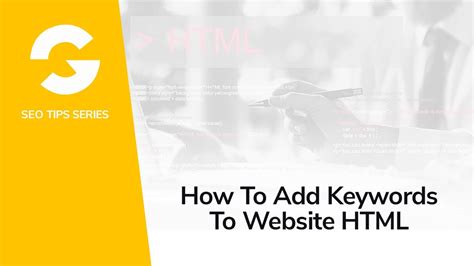 How to Add Keywords to Website